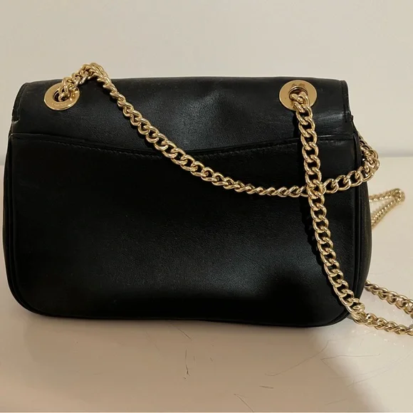 Coach Cassidy Black Crossbody Bag with Gold Chain - Picture 3 of 5